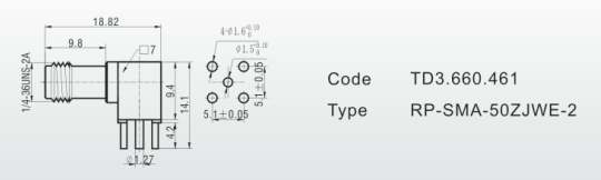  RP-SMA-50ZJWE-2
